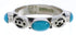 Southwest Sterling Silver Turquoise Stackable Ring Size 6-1/4 UX34677
